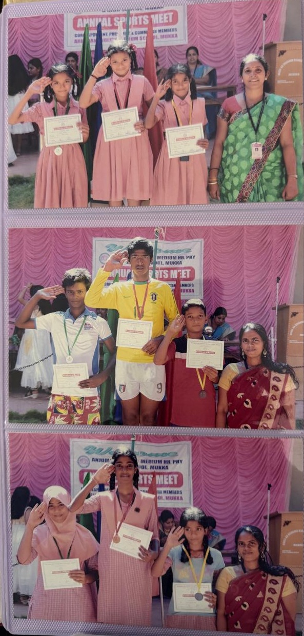Sports Meet Podium Winners